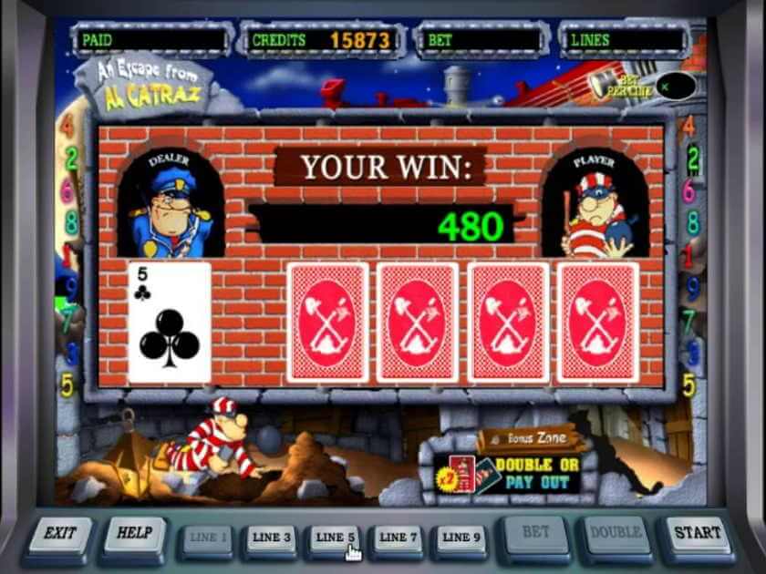 Игра на удвоение Побег из Тюрьмы Риск-игра Алькатрас